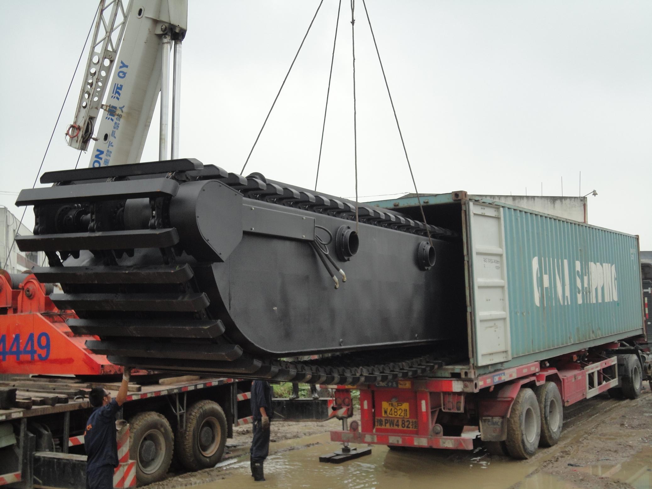 The 4th set of SUNTON PU240 Swamp Excavator Undercarriage to Canada Market