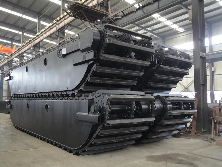 10x PU240 Pontoon Undercarriages to Caterpillar CAT320D Excavator were Delivered 