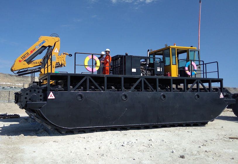 Sunton AC120 Amphibious Swamp Buggy or Cargo Carrier or Dump Truck was supplied to Kazakhstan